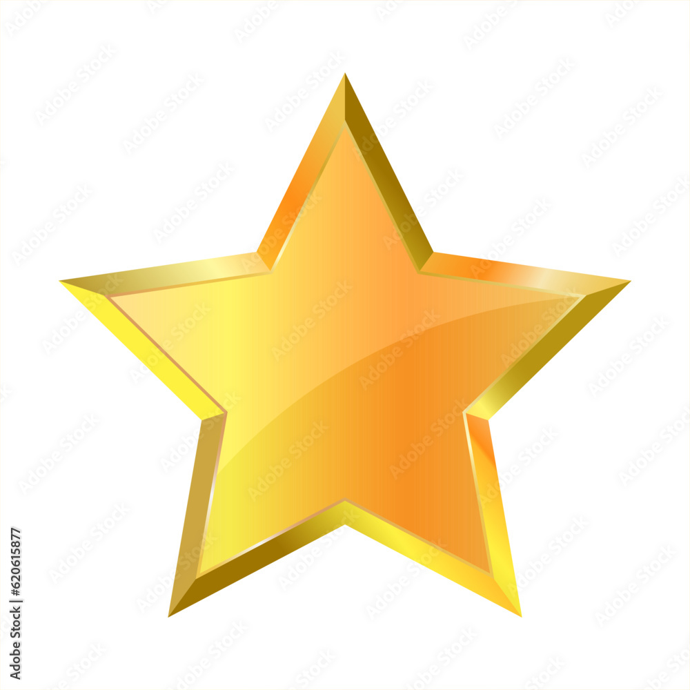 gold star on white gold star on white