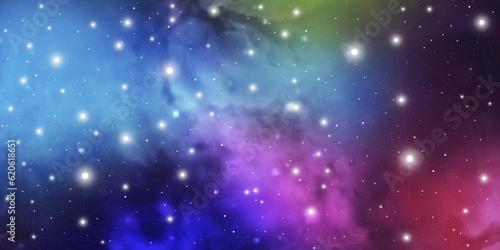 Wallpaper Mural Outer space futuristic background with cosmos and sky. Cosmic background. Universe background. Galaxy vector art. Torontodigital.ca