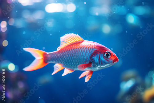 Free photo a clear blue sea colorful fish swim photography