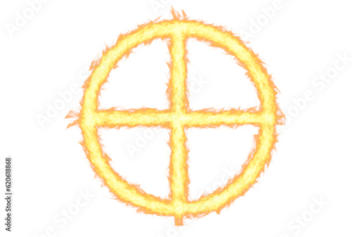 Fire scope sniper aim burning fire artwork war symbol