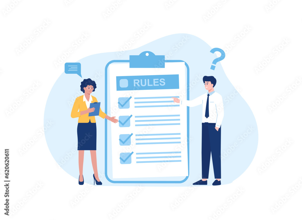 Business plan trending concept flat illustration Business plan trending concept flat illustration