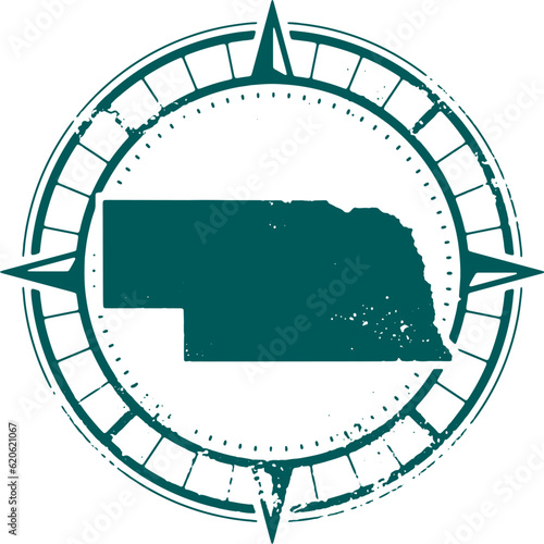 Explore Nebraska USA State Tourism Stamp