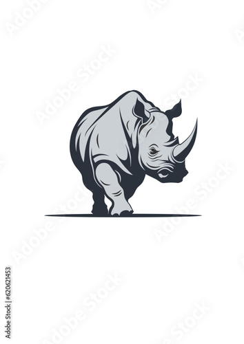 rhino illustration vector