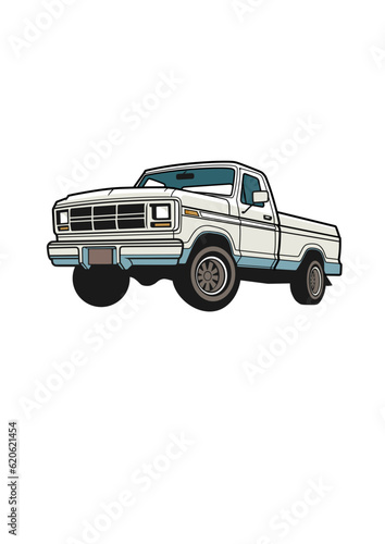 car isolated on white background vector