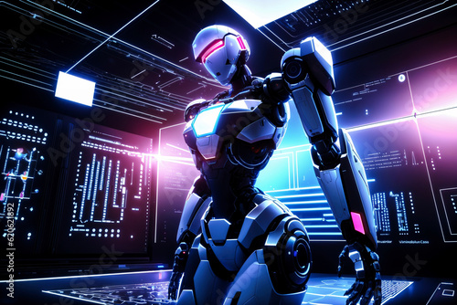 Futuristic Robot Scenarios - Artificial Intelligence Concepts