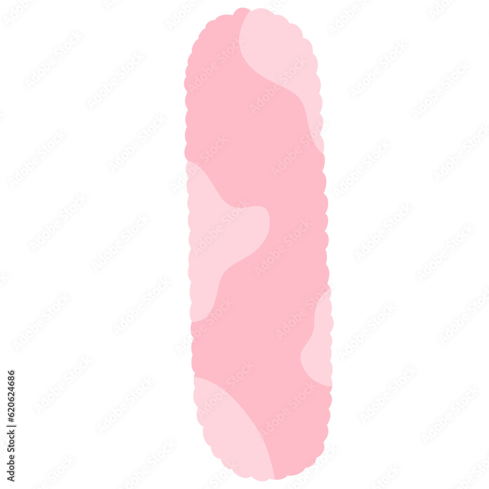 Fototapeta premium pink letters wavy line decoration