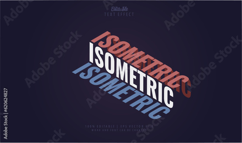 Isometric Editable Text Effect Style