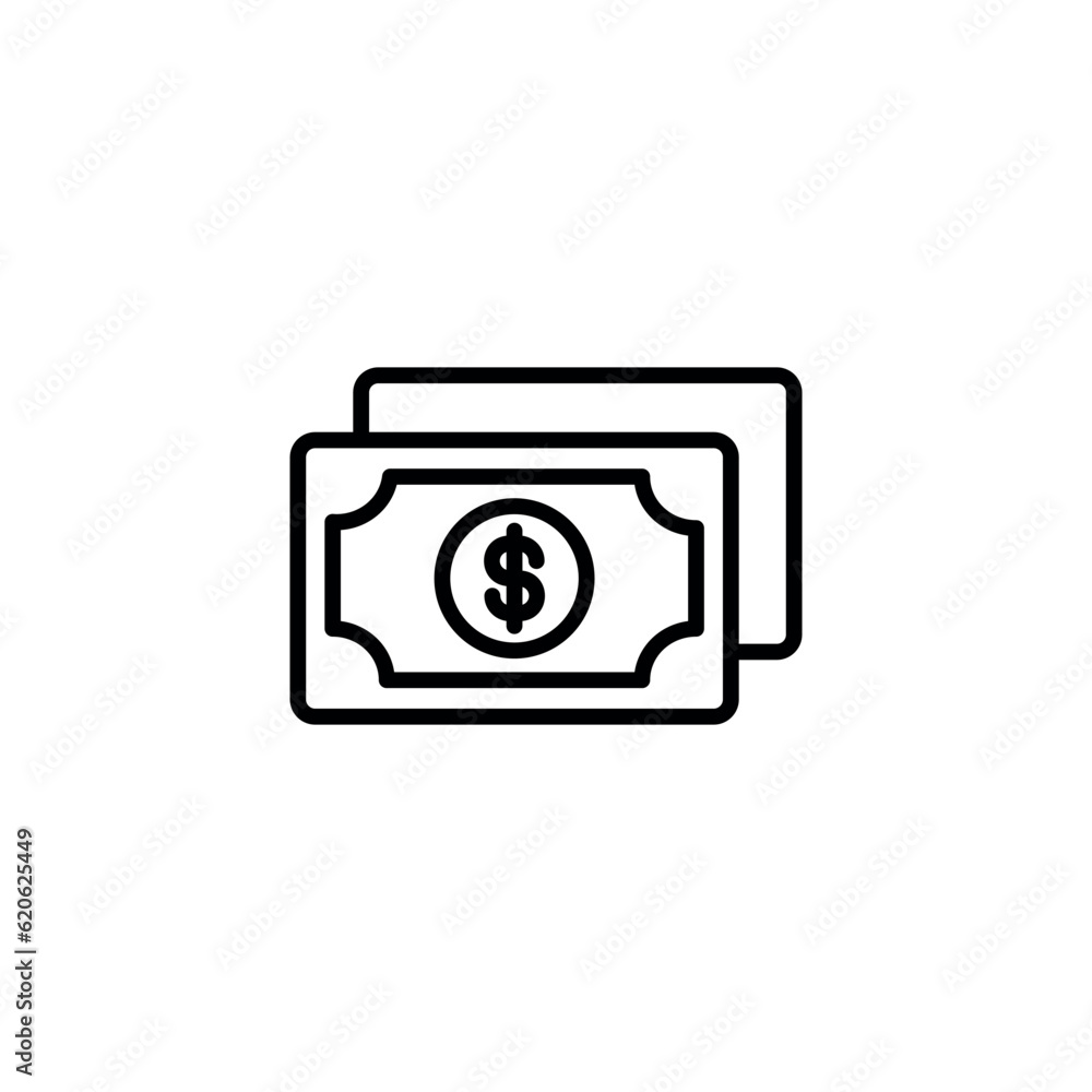 Money icon design with white background stock illustration Money icon design with white background stock illustration