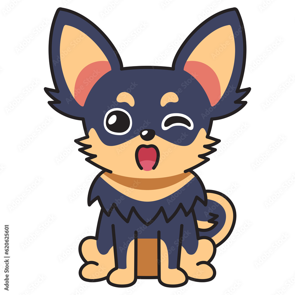 Cartoon character chihuahua dog for design. Cartoon character chihuahua dog for design.