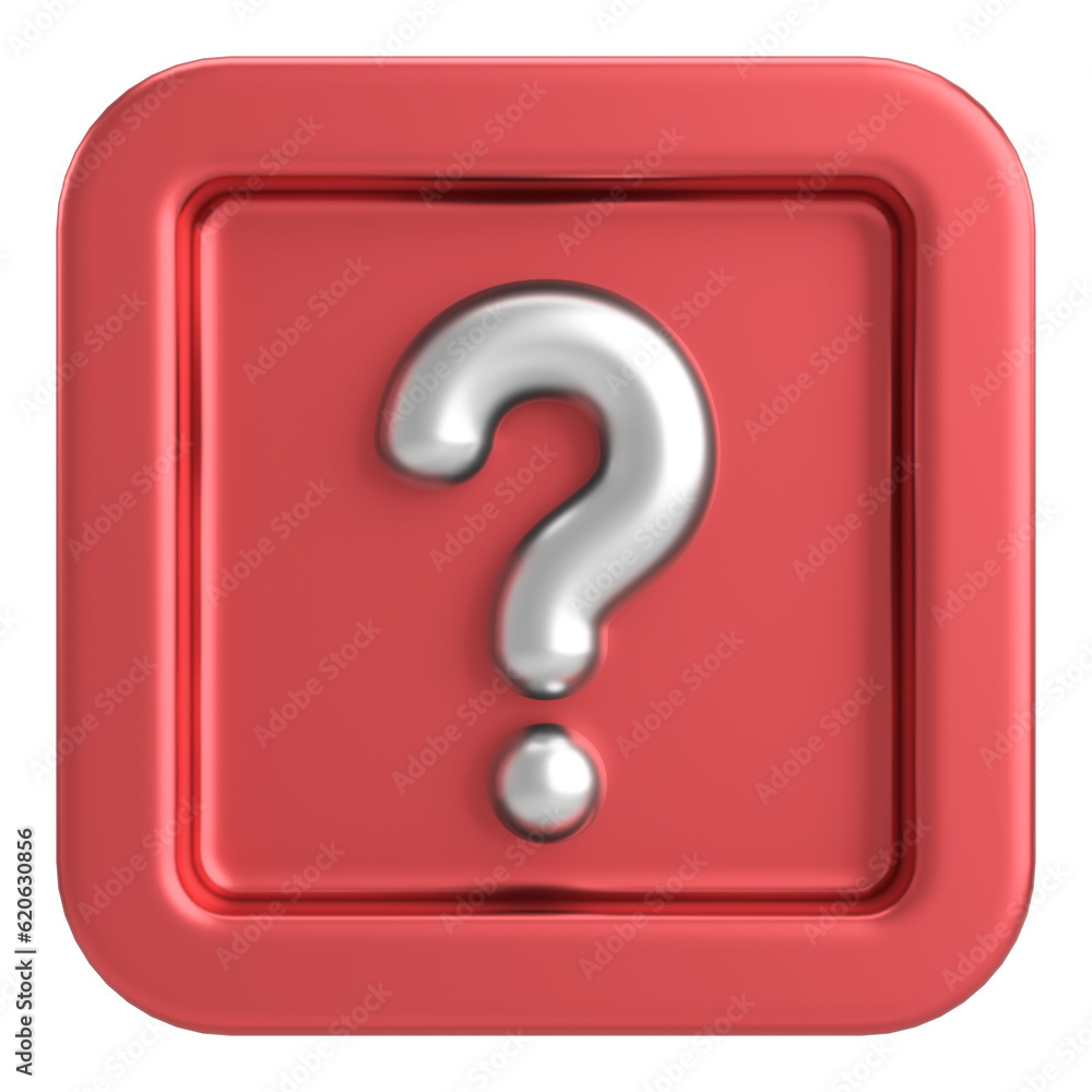 Question mark sign. 3D illustration. Question mark sign. 3D illustration.