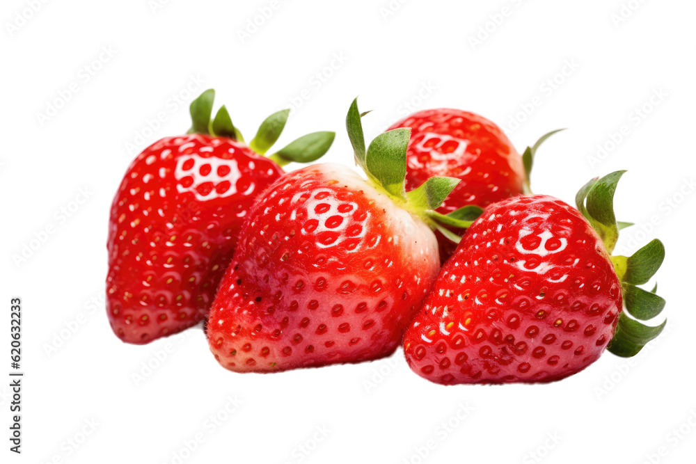 A single strawberry is separated from the others. The strawberries are being separated. A complete, partially sliced strawberry is placed on a transparent background. The strawberries are being A single strawberry is separated from the others. The strawberries are being separated. A complete, partially sliced strawberry is placed on a transparent background. The strawberries are being