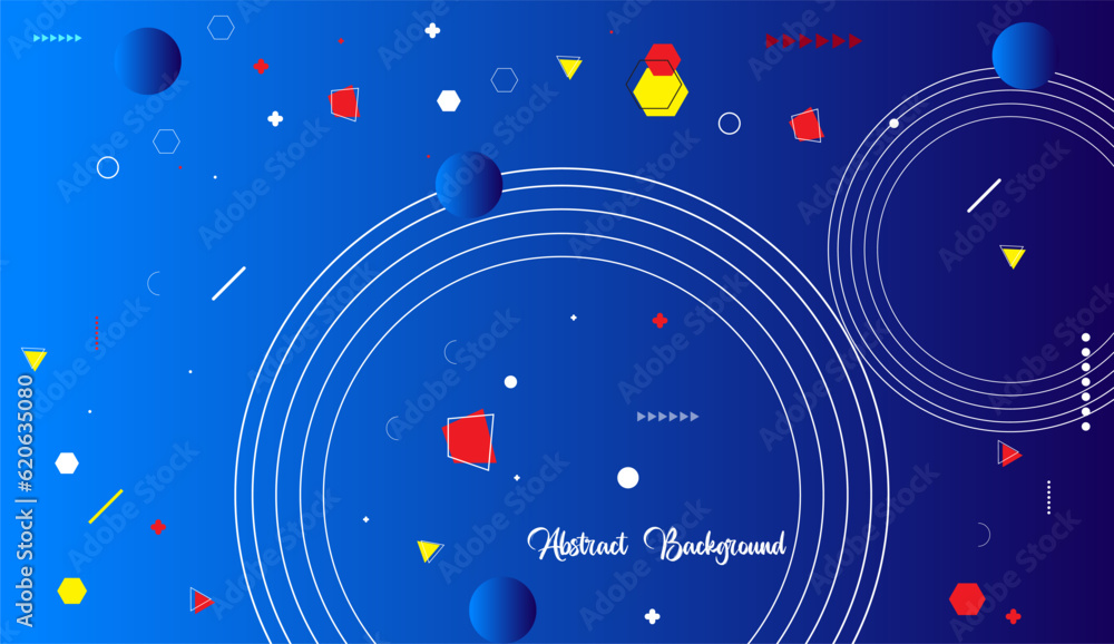 Obraz premium Abstract vector background with geometric shapes element.