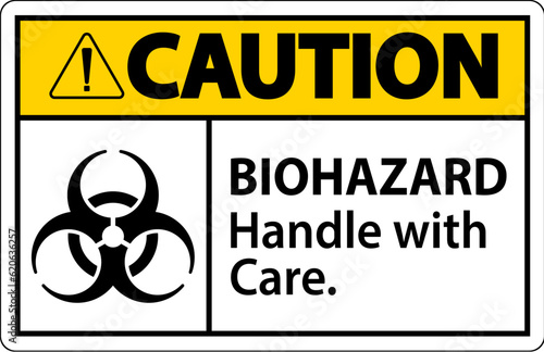 Biohazard Caution Label Biohazard, Handle With Care