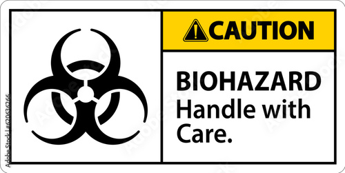 Biohazard Caution Label Biohazard, Handle With Care