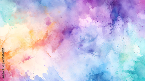 Abstract watercolor background, colorful gradient background. © Panda