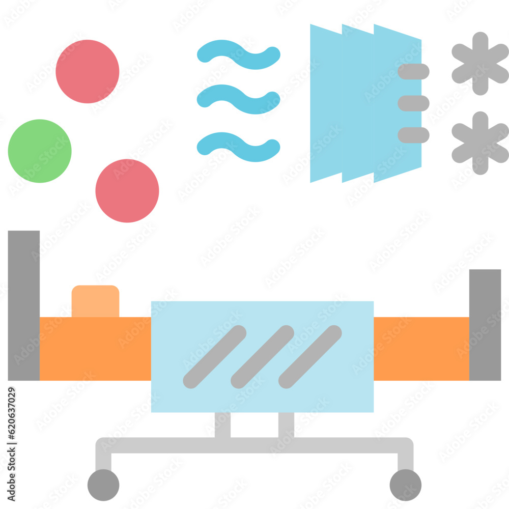 Obraz premium clean room flat style icons