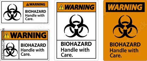 Biohazard Warning Label Biohazard, Handle With Care