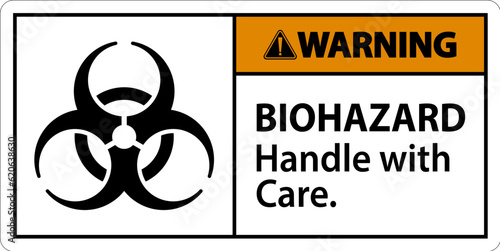 Biohazard Warning Label Biohazard, Handle With Care