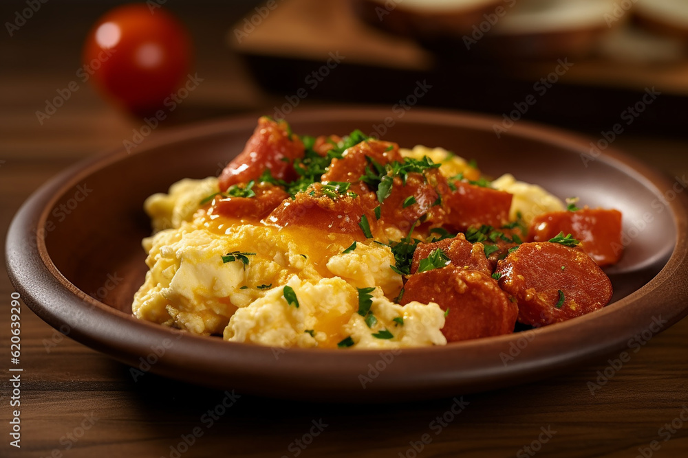 Savory Chorizo and Eggs Created with Generative AI Tools Savory Chorizo and Eggs Created with Generative AI Tools