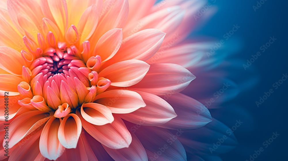 Obraz premium Abstract floral background with empty space for text.