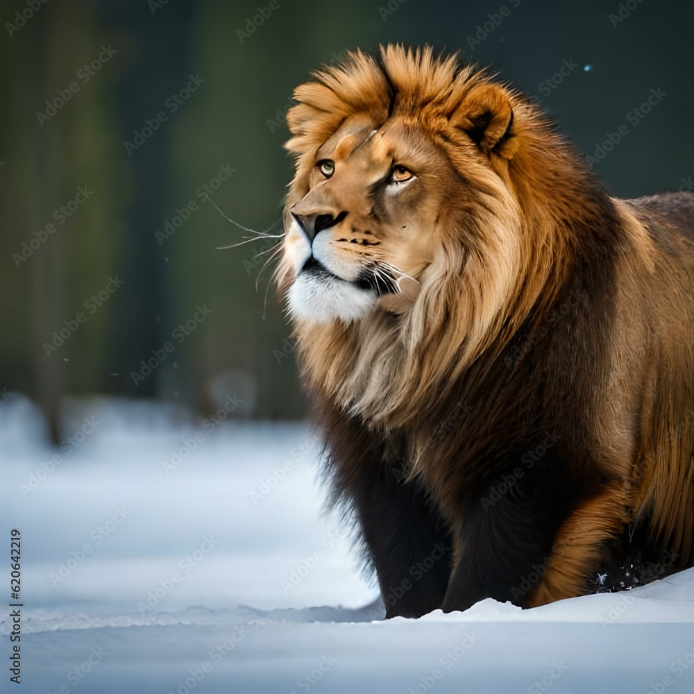 Fototapeta premium lion in zoo