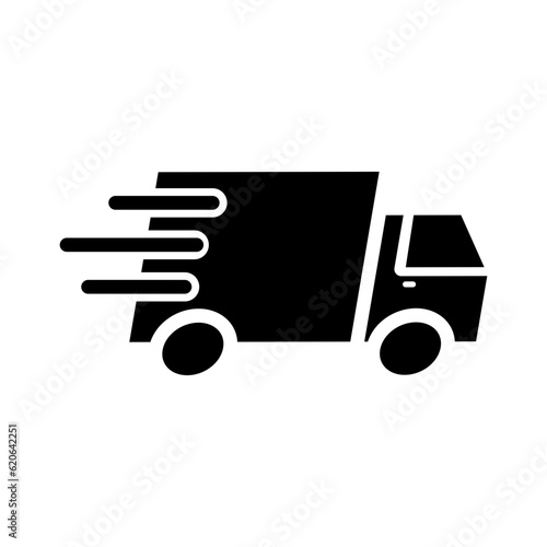 Truck icon delivery.