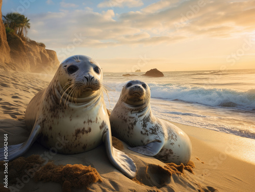 Seals on the coast © Venka