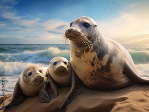 Seals on the coast © Venka