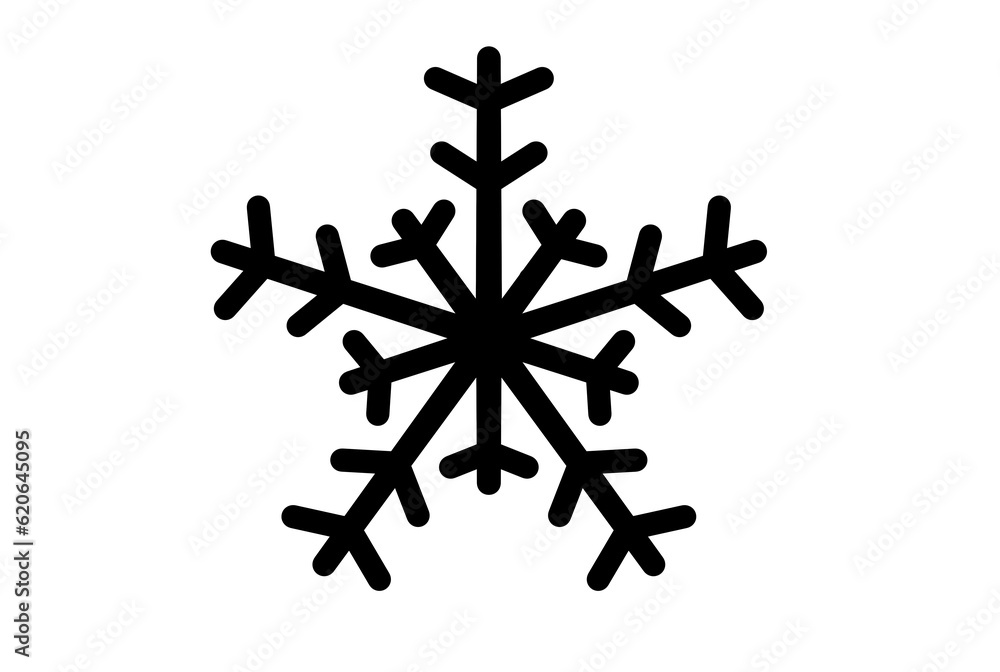 Xmas snowflake winter christmas design element silhouette crystal symbol sign Xmas snowflake winter christmas design element silhouette crystal symbol sign