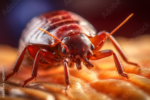 Bed bug macro. Cimex hemipterus. High quality photo