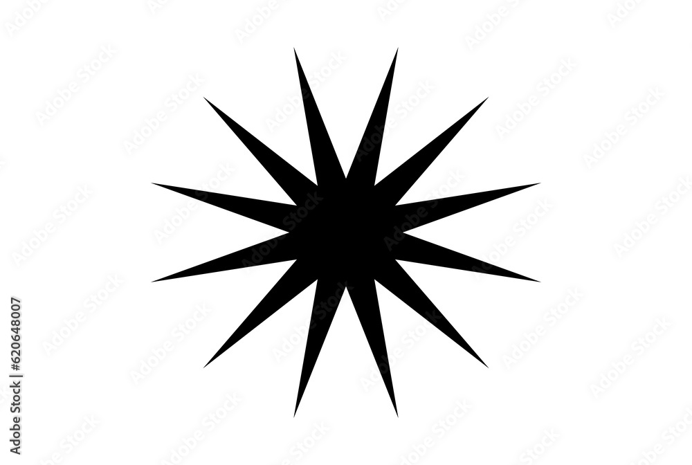 Black star drawing success champion achievement object symbol silhouette Black star drawing success champion achievement object symbol silhouette
