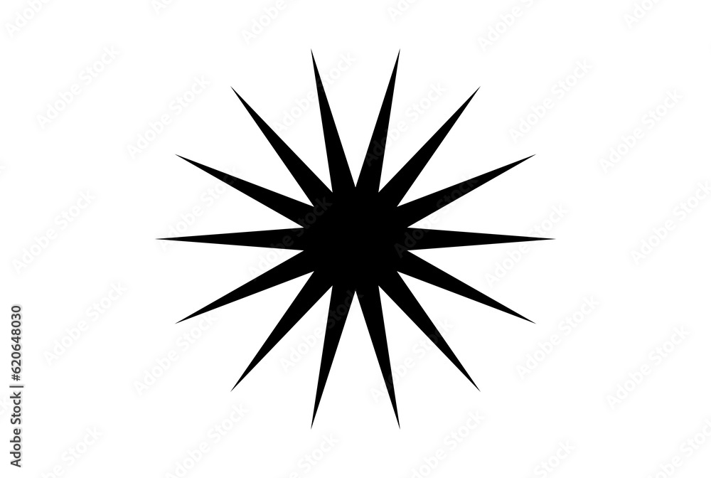 Black star drawing success champion achievement object symbol silhouette Black star drawing success champion achievement object symbol silhouette