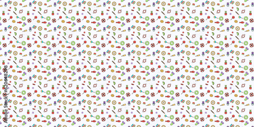 pattern with colorful dots