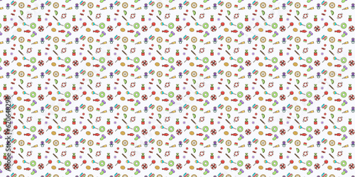 pattern with colorful dots
