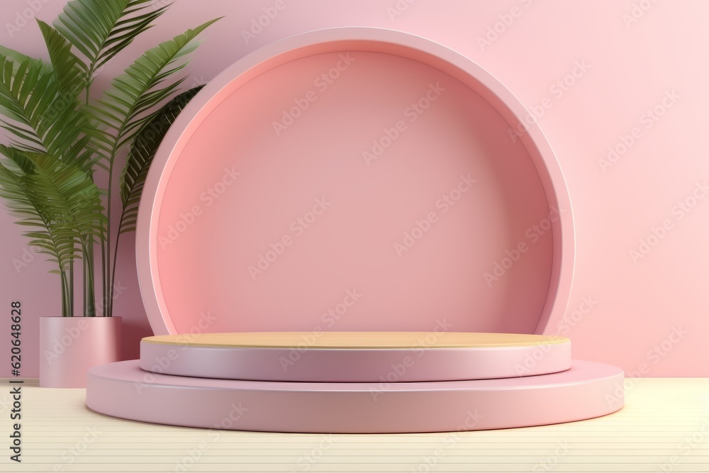 Abstract minimal pastel color scene with geometric podium display background for product presentation, mock up, cosmetic product stand. Abstract minimal pastel color scene with geometric podium display background for product presentation, mock up, cosmetic product stand.