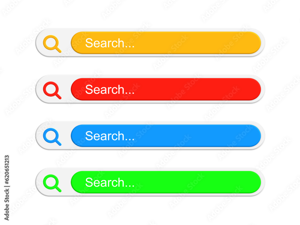 Search bar collection for UI UX design and web site templates isolated on transparent background. Search bar collection for UI UX design and web site templates isolated on transparent background.