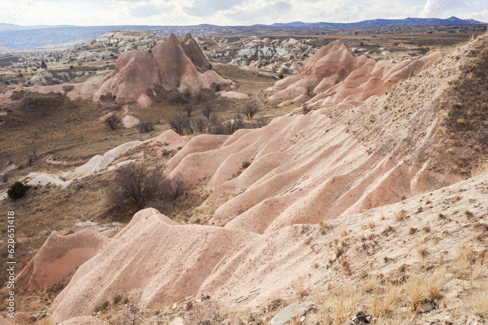 sand caves from cappadocia. Unique landscape. Nature of Turkey, desert sand caves from cappadocia. Unique landscape. Nature of Turkey, desert