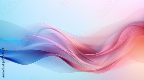 Abstract dynamic wave background. Colorful twisted shapes in motion. Digital art for poster  flyer  banner background or design element. Soft textures on pastel background Generative AI