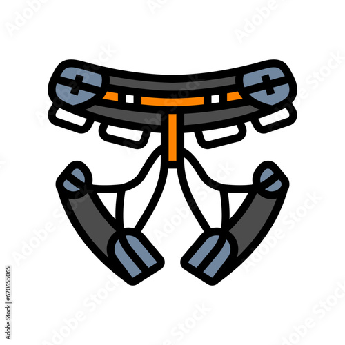 climbing harnesses mountaineering adventure color icon vector. climbing harnesses mountaineering adventure sign. isolated symbol illustration