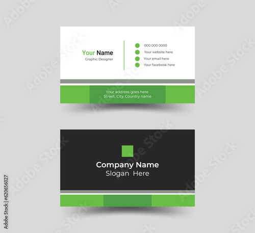Creative and Clean Business Modern presentation card design template for business with company logo vector template.
