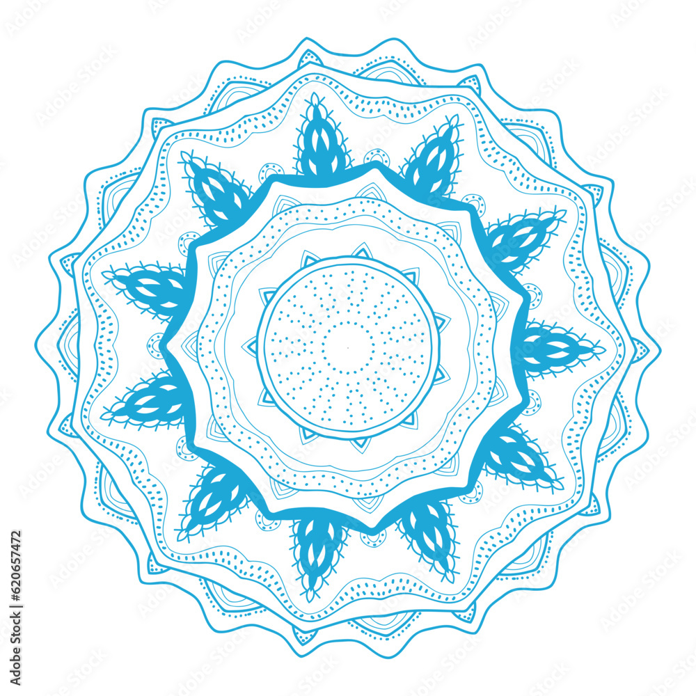 decorative round ornament  vector isolated