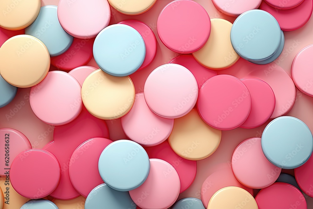 3d render of a lot of colorful round buttons on white background 3d render of a lot of colorful round buttons on white background