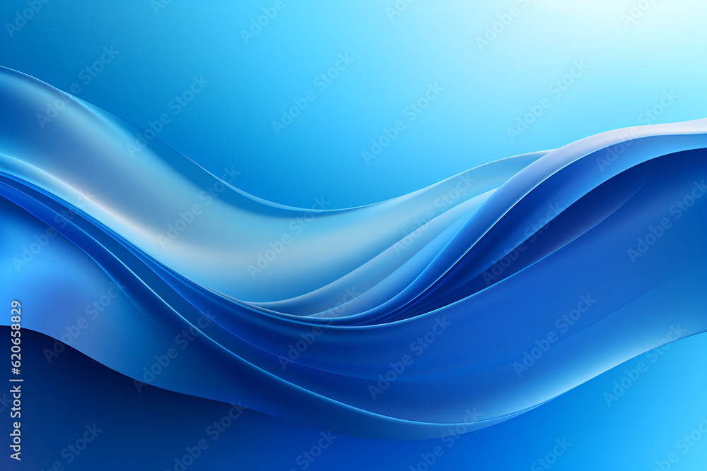 Naklejka premium abstract blue wave background
