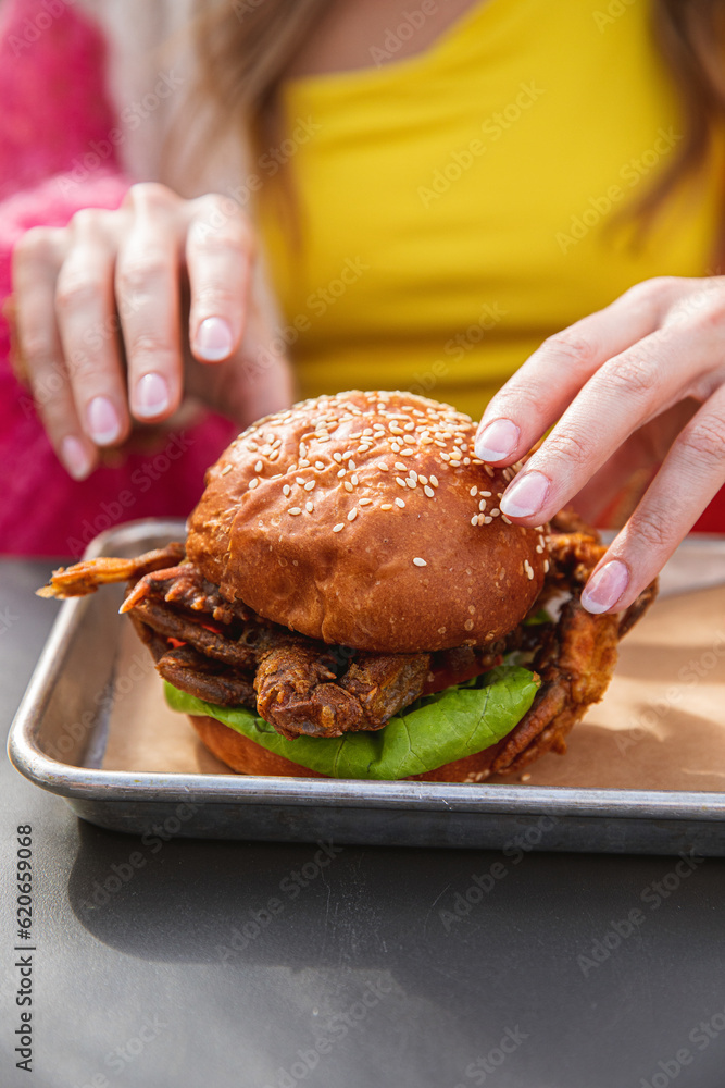 Fried Soft Shell Crab Sandwich Fried Soft Shell Crab Sandwich