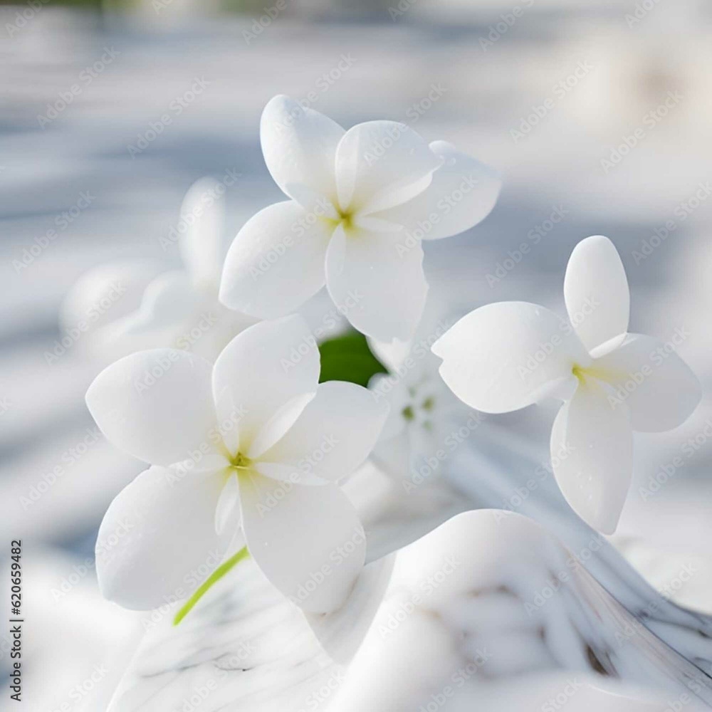 white flowers in the snow white flowers in the snow