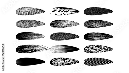 black brush strokes