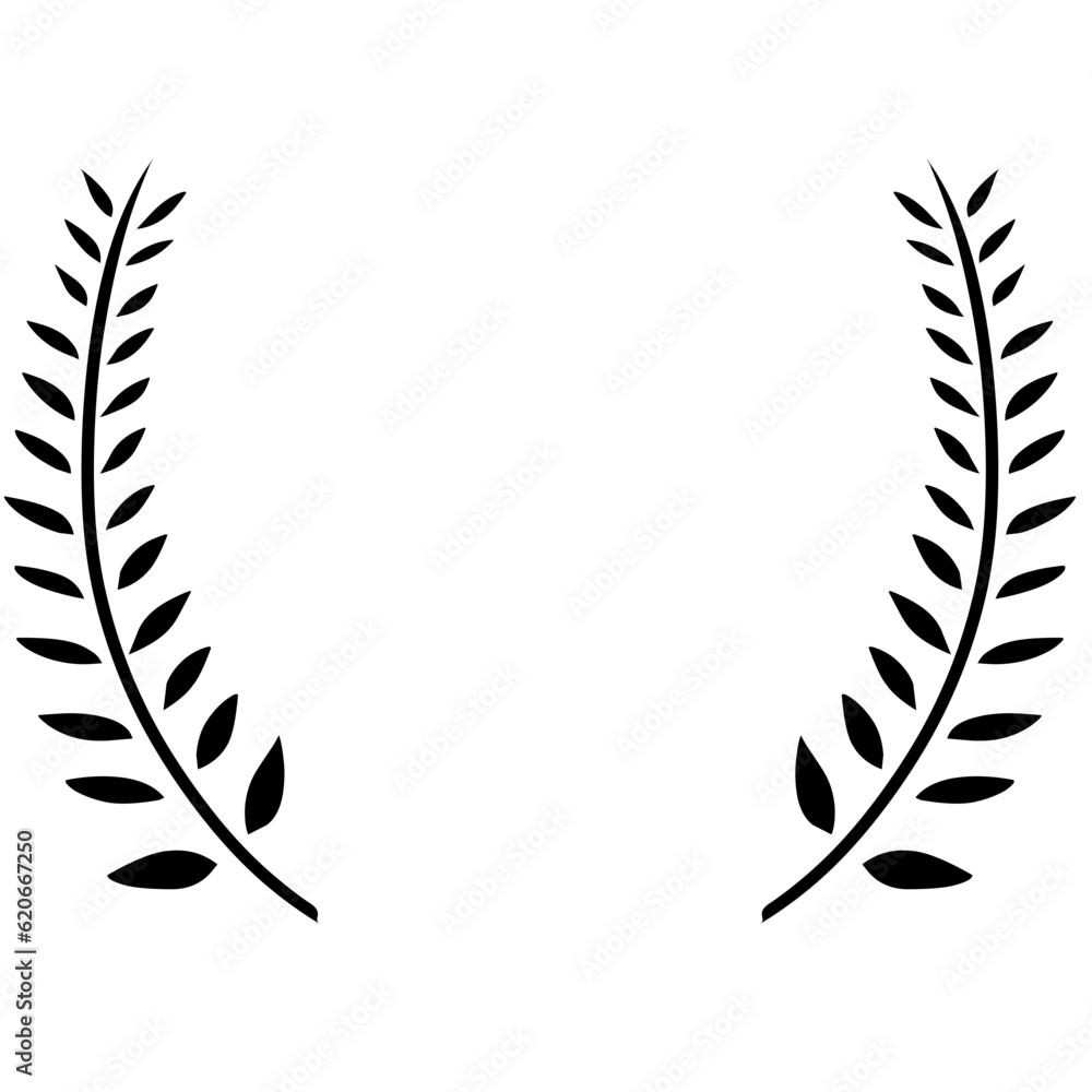 Laurel wreath award element Laurel wreath award element