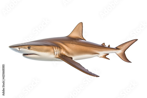 Sandbar shark Carcharhinus plumbeus, Transparent background. generative AI