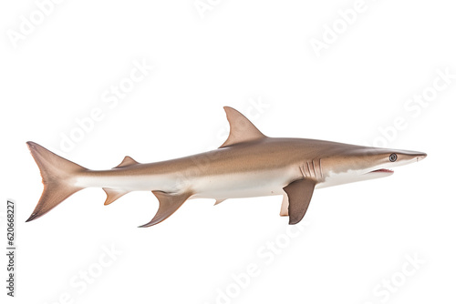  Slender smoothhound shark  Transparent background. generative AI