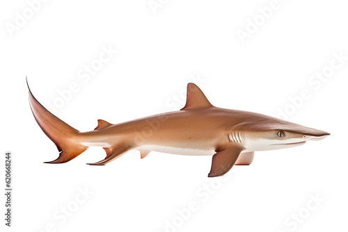  Slender smoothhound shark, Transparent background. generative AI